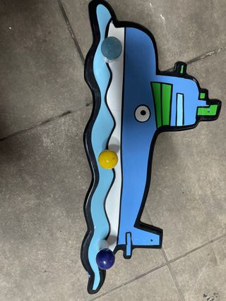 Percha infantil barco - colgador niños