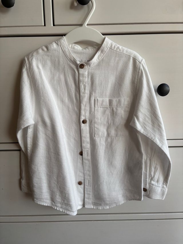 Camisa blanca niños 4 años zara