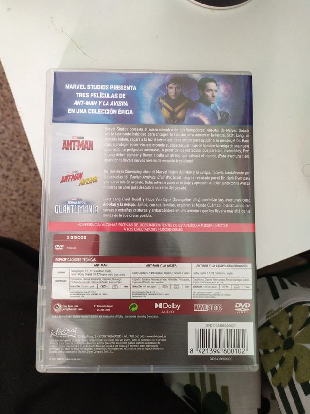 Ant-Man y la Avispa (DVD) - 3 Películas