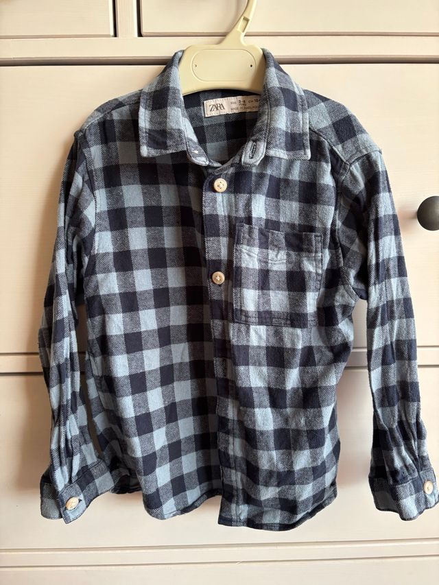 Camisa niños zara 4 años cuadros