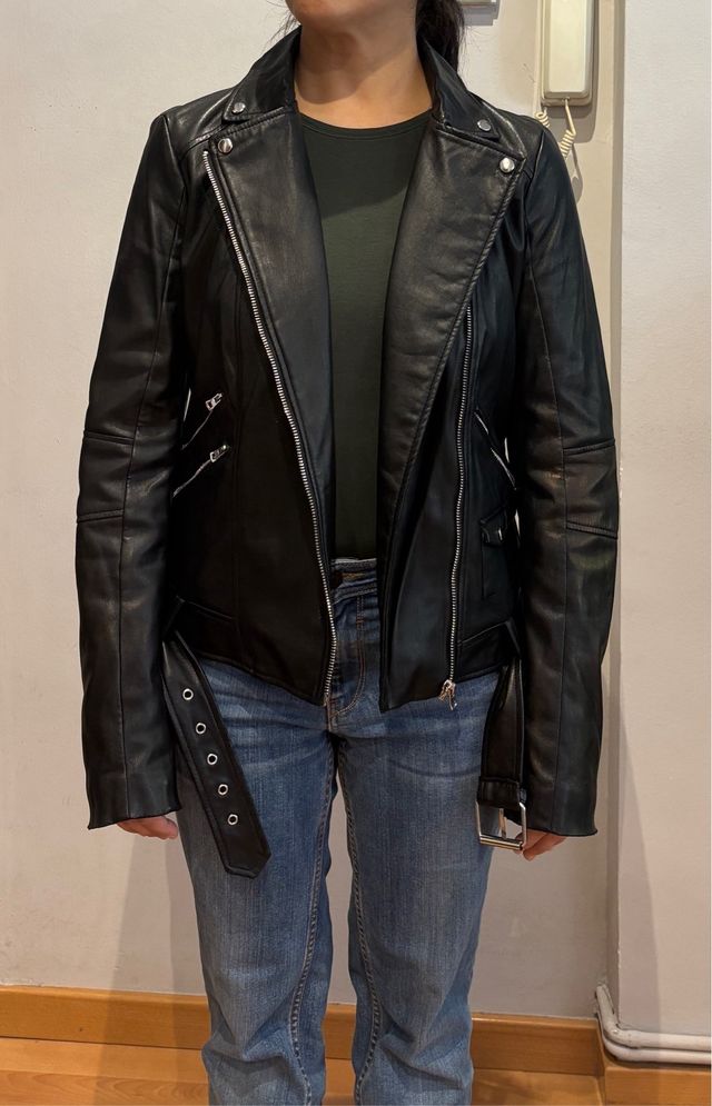 Cazadora negra Zara - Biker
