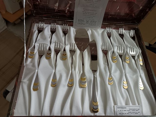 Servizio da 12 Laminato oro gottingen