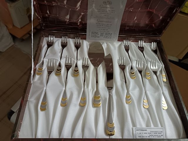 Servizio da 12 Laminato oro gottingen