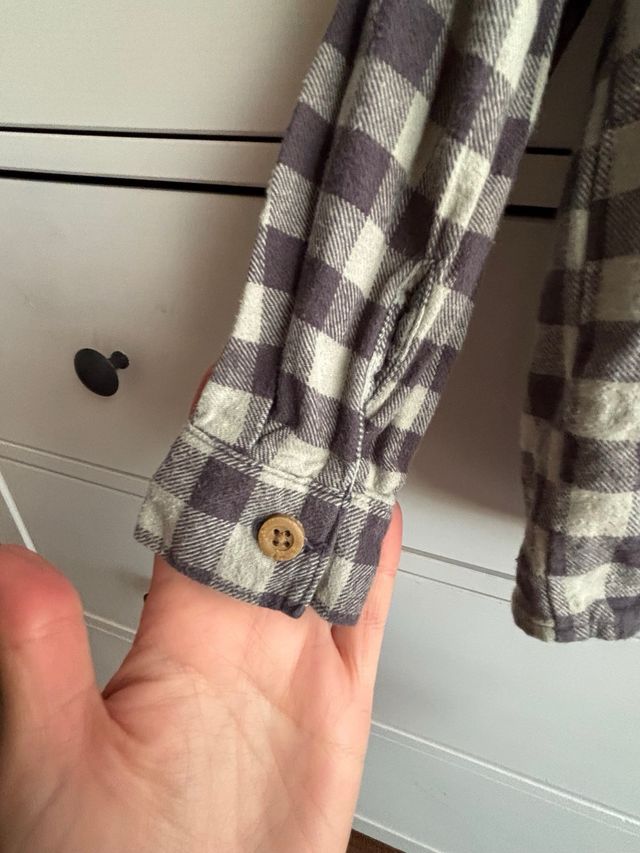 Camisa cuadritos verde zara 4 años