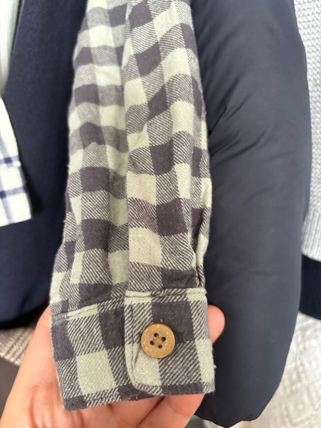 Camisa cuadritos verde zara 4 años