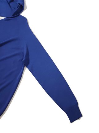 Vicolo/ Jersey oversize de punto capucha azul T:L