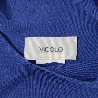 Vicolo/ Jersey oversize de punto capucha azul T:L