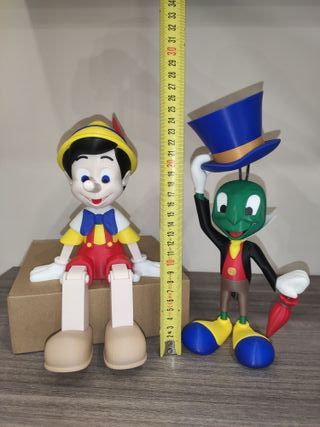 Pinocchio e Grillo parlante in stampa 3D