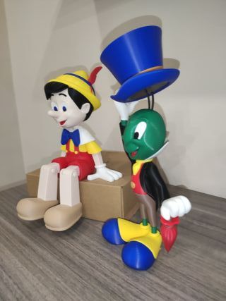 Pinocchio e Grillo parlante in stampa 3D