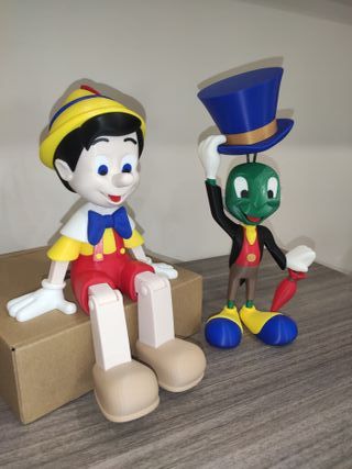 Pinocchio e Grillo parlante in stampa 3D