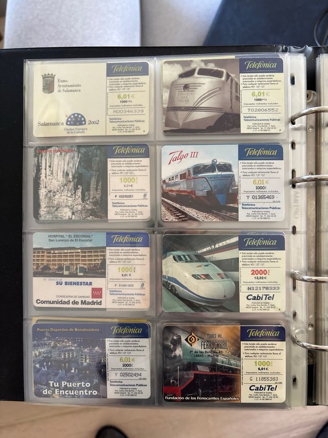 Coleccion de tarjetas telefonicas antiguas