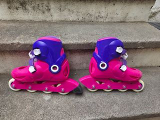 Patines en linea y set 3 protectores