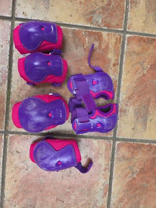 Patines en linea y set 3 protectores