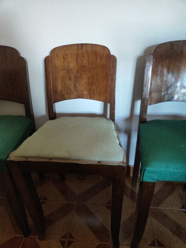  6 Sillas estilo ardeco para tapizar