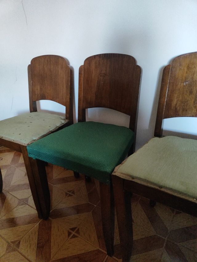  6 Sillas estilo ardeco para tapizar