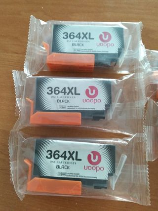 5 cartuchos tinta Uoopo 364XL negros