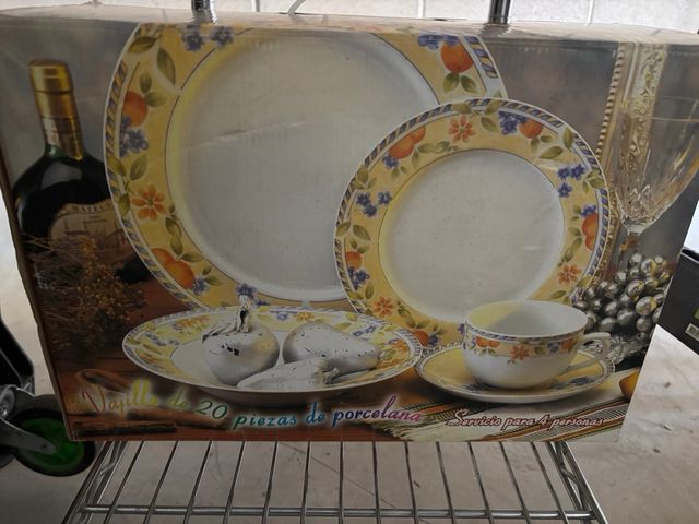 vajilla 20 piezas porcelana