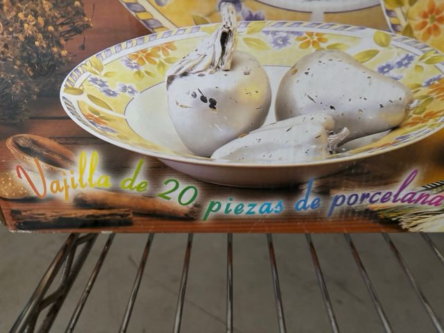 vajilla 20 piezas porcelana