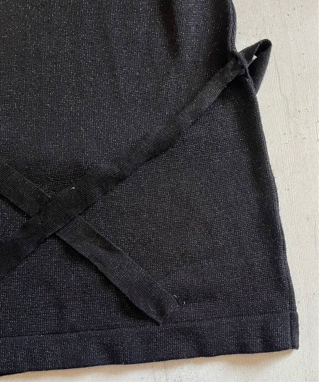 Vestido negro punto, talla S