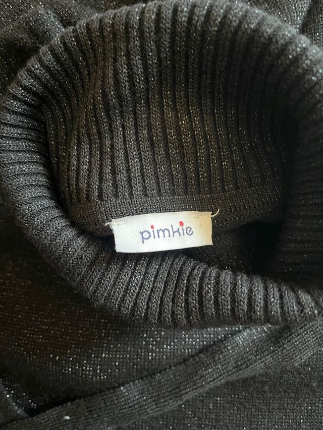 Vestido negro punto, talla S