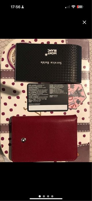 Sartorial mini cartera Montblanc color burdeos
