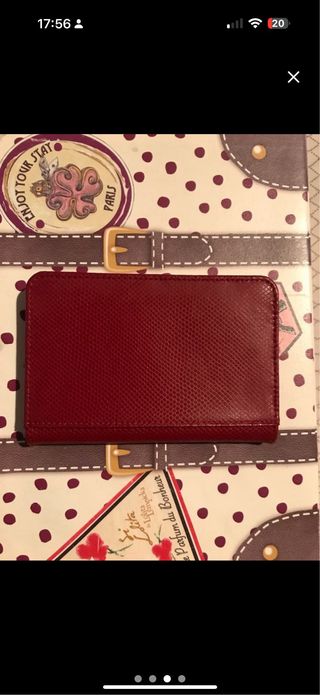 Sartorial mini cartera Montblanc color burdeos