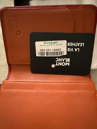 Sartorial mini cartera Montblanc color burdeos