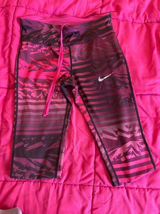 Mallas Nike running S - Rosa/Morado