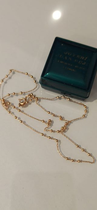 OCASION Collar bolitas de oro