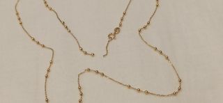 OCASION Collar bolitas de oro