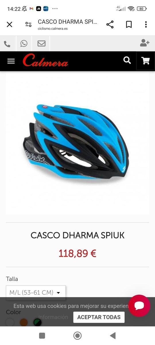 Casco bicicleta spiuk nuevo