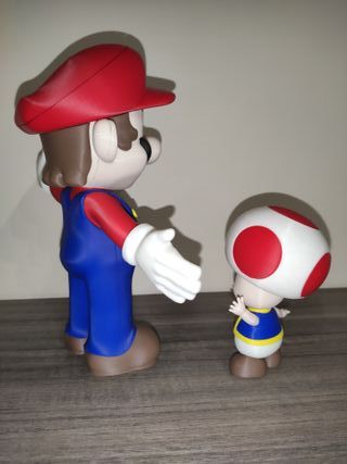 Mario Bros e Toad In stampa 3D