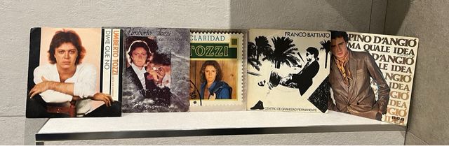 Lote 4 singles cantantes Italianos