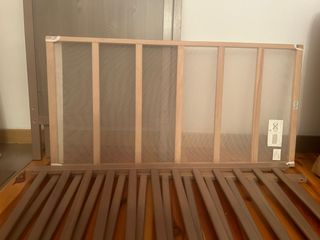 Cuna sundvick marrón grisáceo+colchón Ecus oxsi 