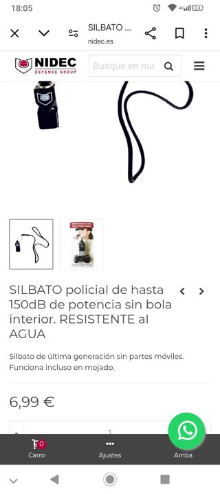 Silbato profesional, policial.
