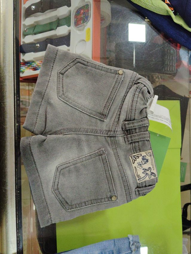 Shorts niño - Gris -talla de 6-12 meses