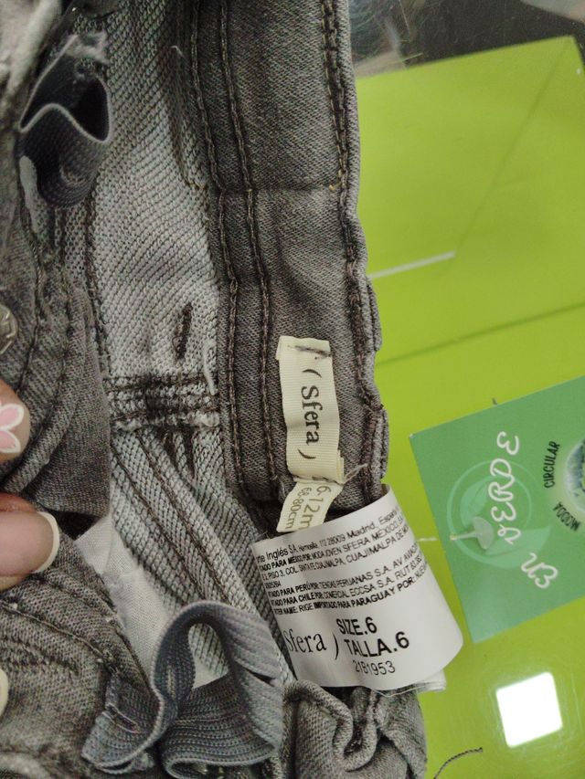 Shorts niño - Gris -talla de 6-12 meses