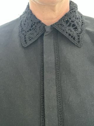 Blusa negra Zara - Crochet
