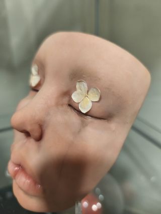 Escultura figura cara arcilla artista