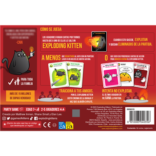 Exploding Kittens - juego basico en español