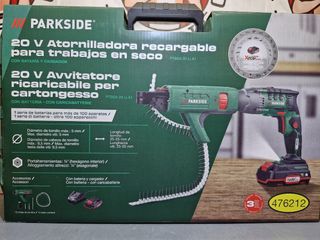 Atornilladora Pinchadora Pladur Parkside 20V 