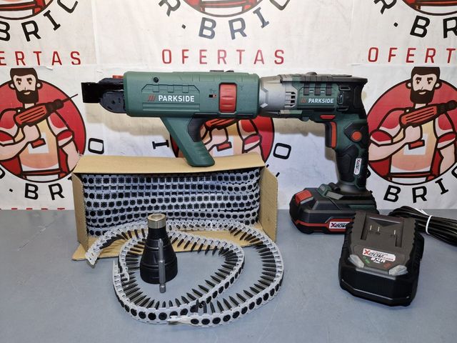 Atornilladora Pinchadora Pladur Parkside 20V 