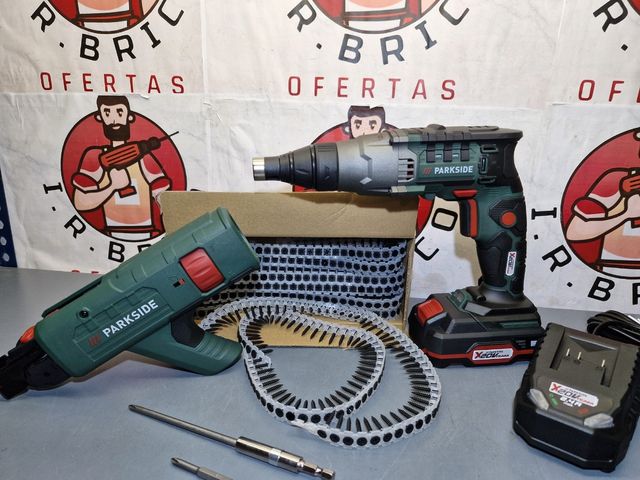 Atornilladora Pinchadora Pladur Parkside 20V 