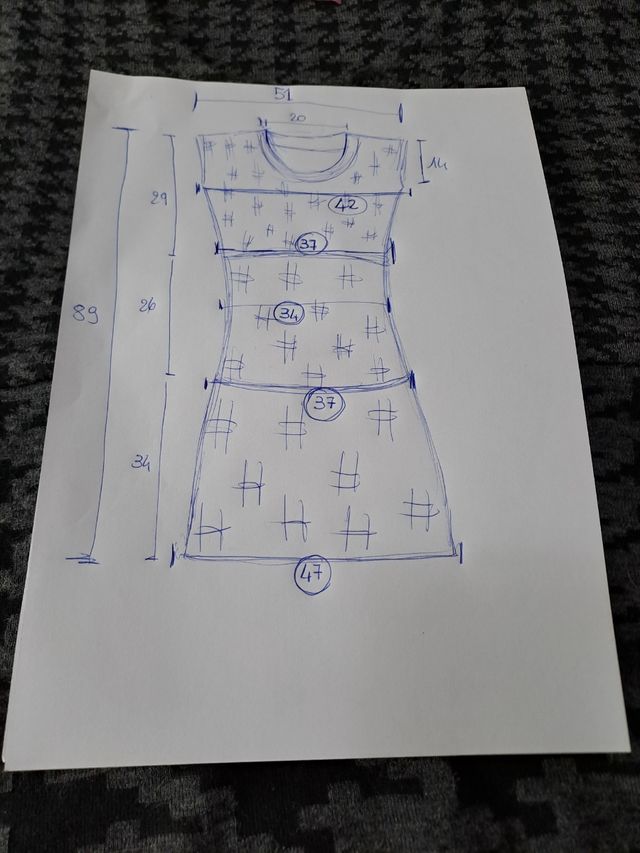 Vestito Omai senza maniche - nero/grigio