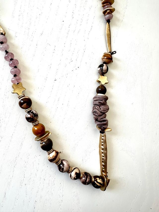 Collar Boho Chic Piedras Naturales
