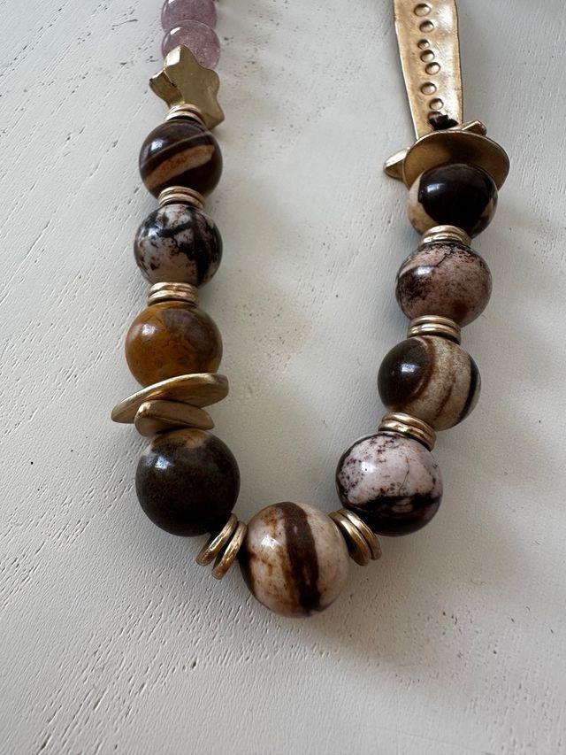 Collar Boho Chic Piedras Naturales