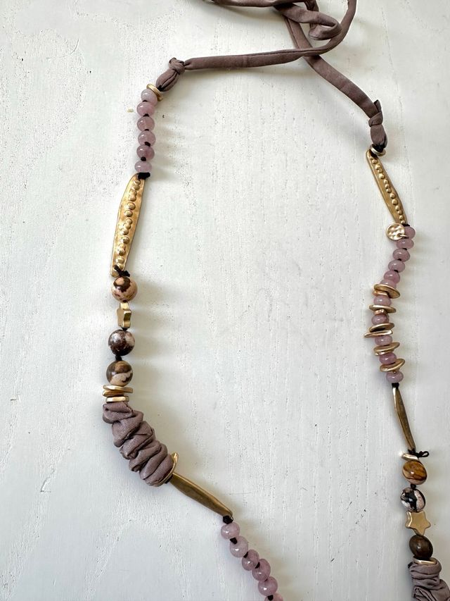 Collar Boho Chic Piedras Naturales