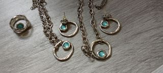 Conjunto Joyas Plata Turquesa