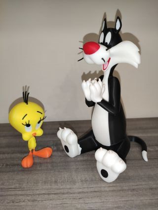 Gatto Silvestro e Tytti in stampa 3D