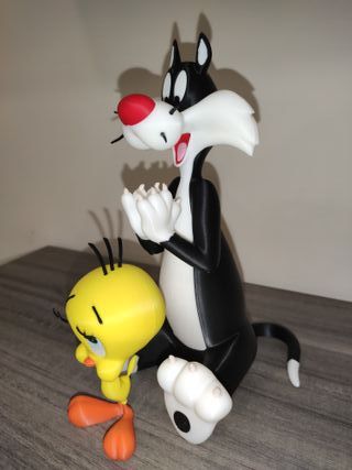 Gatto Silvestro e Tytti in stampa 3D